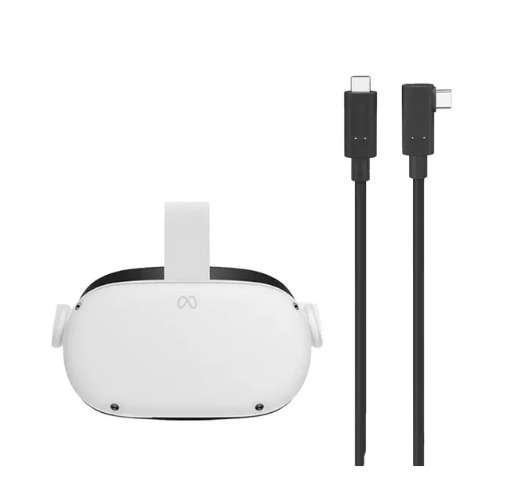 META Quest 2 VR Gaming Headset & USB Type-C Cable (5 m) Bundle